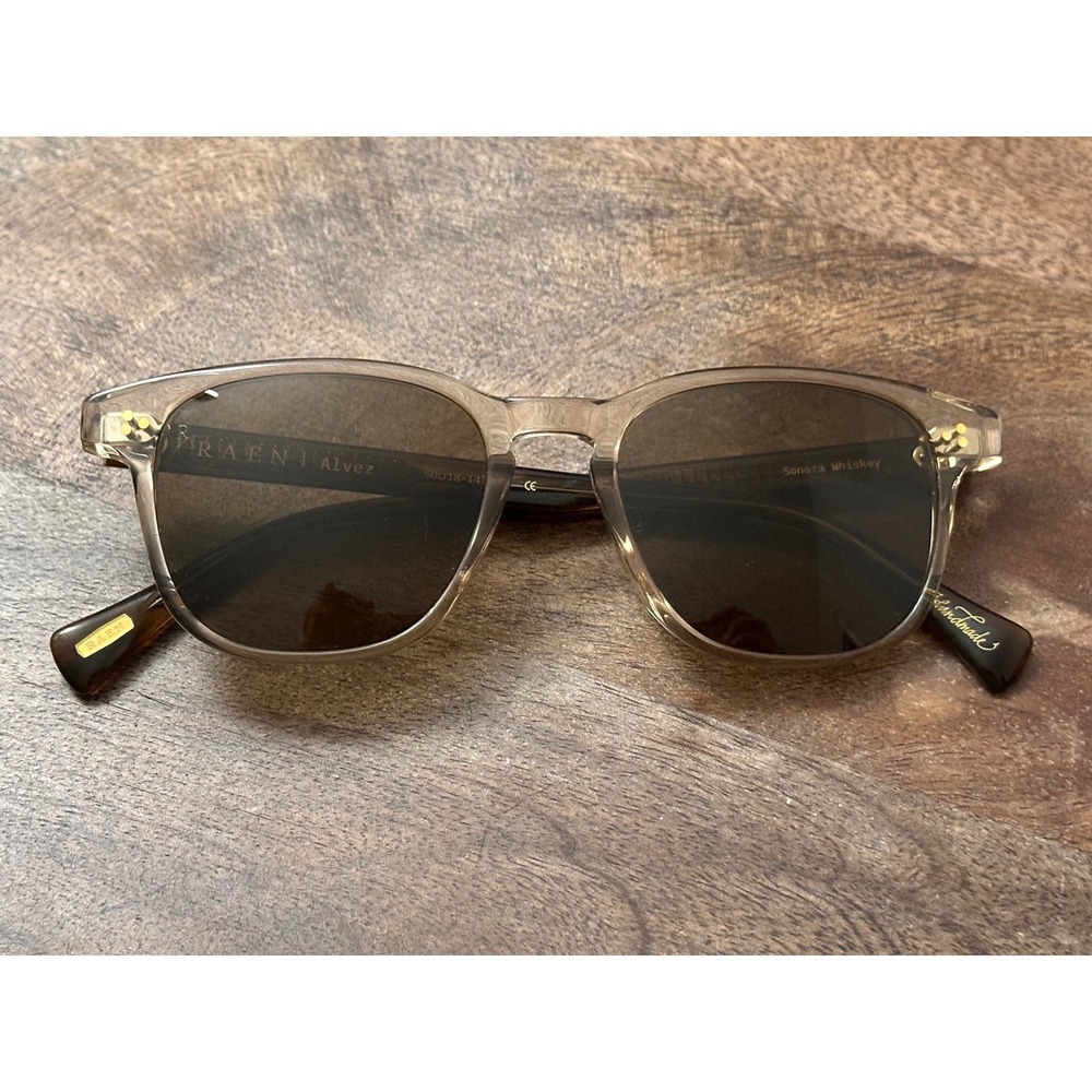 RAEN Alvez Sunglasses Sonora Whiskey Brown Square Handmade 50-18-145